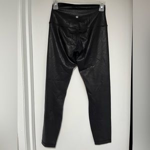 Lululemon shiny black leggings